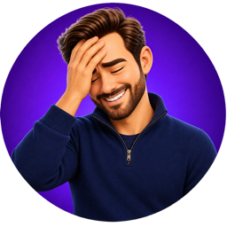 Coach Chad, facepalming