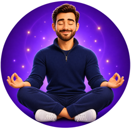 Coach Chad, meditating